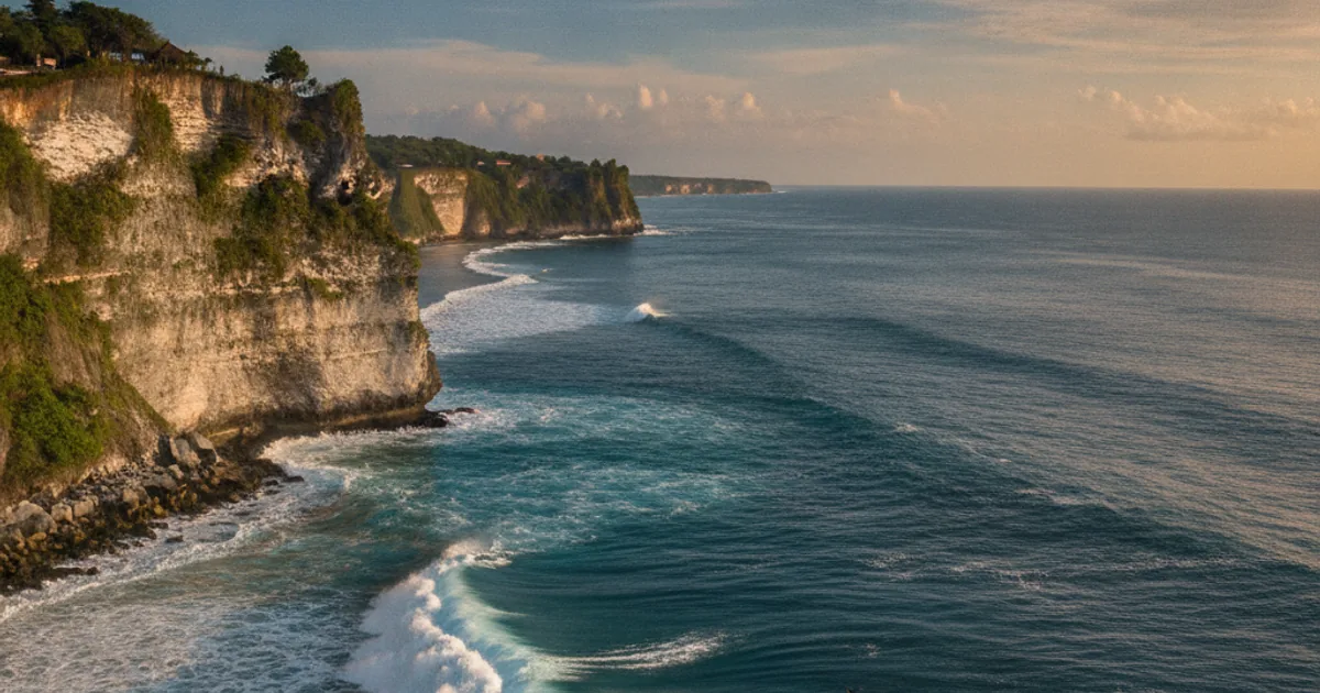 Surfing in Uluwatu, Bali